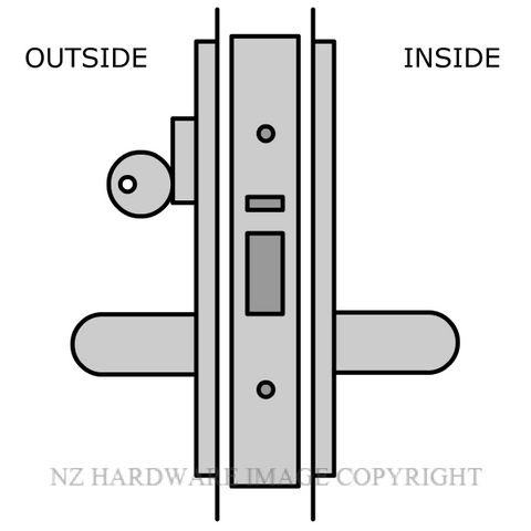 LEGGE TIMBER DOOR CLASSROOM LOCK 60MM LOCK & HANDLE KITSET