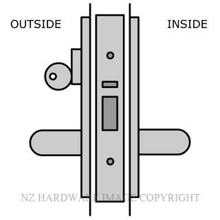 LEGGE TIMBER DOOR CLASSROOM LOCK 60MM LOCK & HANDLE KITSET