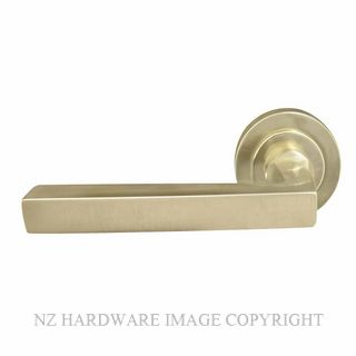 WINDSOR 8222 USB FEDERAL 52MM ROSE HANDLE PASSAGE SET UNLACQUERED SATIN BRASS