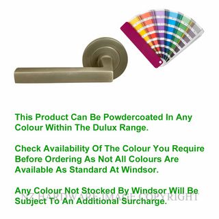 WINDSOR 8226 PC FEDERAL 64MM LARGE ROSE HANDLE (PAIR) POWDERCOAT