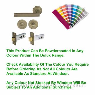 WINDSOR 8227 PC FEDERAL 52MM ROSE HANDLE PRIVACY SET POWDERCOAT