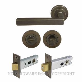 WINDSOR 8227 OR FEDERAL 52MM ROSE HANDLE PRIVACY SET OIL RUBBED BRONZE