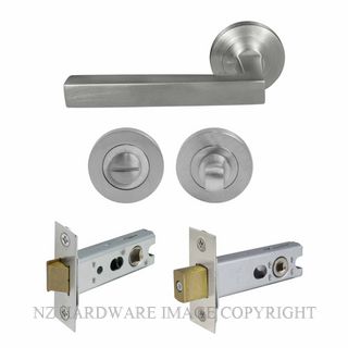 WINDSOR 8227 SC FEDERAL 52MM ROSE HANDLE PRIVACY SET SATIN CHROME