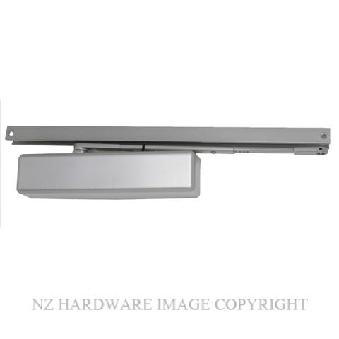 LCN 1461T TIMBER FIX TRACK ARM CLOSER SILVER GREY