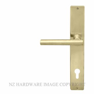 WINDSOR 8205 E85 USB CHARLESTON SQUARE LONGPLATE E85 KEYHOLE UNLACQUERED SATIN BRASS
