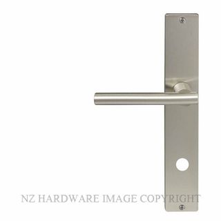 WINDSOR 8205 P85 BN CHARLESTON SQUARE LONGPLATE PRIVACY HANDLES BRUSHED NICKEL