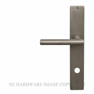 WINDSOR 8205 P85 NB CHARLESTON SQUARE LONGPLATE PRIVACY HANDLES NATURAL BRONZE