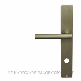 WINDSOR 8205 P85 RB CHARLESTON SQUARE LONGPLATE PRIVACY HANDLES ROMAN BRASS