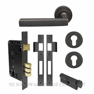 WINDSOR 8229 DRB FEDERAL 52MM E85 ROSE HANDLE LOCKSET DARK ROMAN BRASS