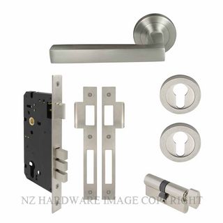 WINDSOR 8229 BN FEDERAL 52MM E85 ROSE HANDLE LOCKSET BRUSHED NICKEL