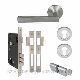 WINDSOR 8229 SC FEDERAL 52MM E85 ROSE HANDLE LOCKSET SATIN CHROME
