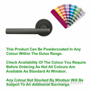 WINDSOR 8201 PC CHARLESTON 52MM ROUND ROSE HANDLES (PAIR) POWDERCOAT