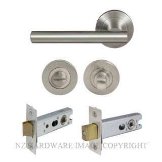 WINDSOR 8207 BN CHARLESTON 52MM ROUND ROSE PRIVACY SET BRUSHED NICKEL