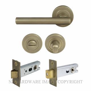 WINDSOR 8207 RB CHARLESTON 52MM ROUND ROSE PRIVACY SET ROMAN BRASS