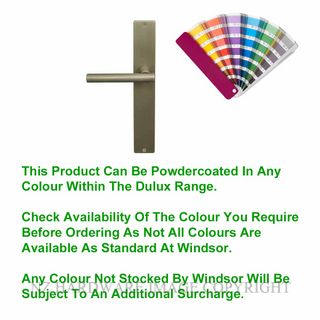 WINDSOR 8271 PC CHARLESTON SQUARE LONGPLATE PASSAGE SET POWDERCOAT