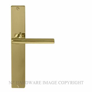 WINDSOR 8205LD UB CHARLESTON SQUARE LONGPLATE DUMMY HANDLE UNLACQUERED BRASS