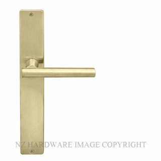 WINDSOR 8205LD USB CHARLESTON SQUARE LONGPLATE DUMMY HANDLE UNLACQUERED SATIN BRASS