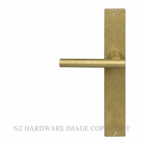 WINDSOR 8205 - 8274 CHARLESTON LEVER ON PLATE RUMBLED BRASS