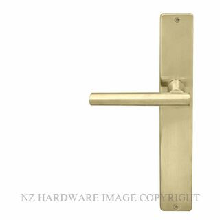 WINDSOR 8205RD USB CHARLESTON SQUARE LONGPLATE DUMMY HANDLE UNLACQUERED SATIN BRASS