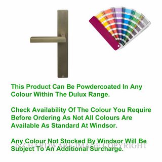 WINDSOR 8275 PC FEDERAL LONGPLATE PASSAGE SET POWDERCOAT