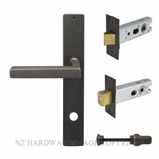 WINDSOR 8276 DRB FEDERAL LONGPLATE PRIVACY SET DARK ROMAN BRASS