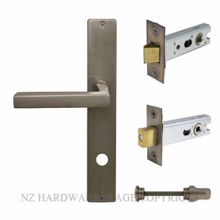 WINDSOR 8276 NB FEDERAL LONGPLATE PRIVACY SET NATURAL BRONZE
