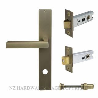 WINDSOR 8276 RB FEDERAL LONGPLATE PRIVACY SET ROMAN BRASS