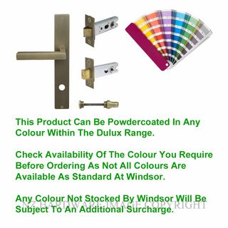 WINDSOR 8276 PC FEDERAL LONGPLATE PRIVACY SET POWDERCOAT