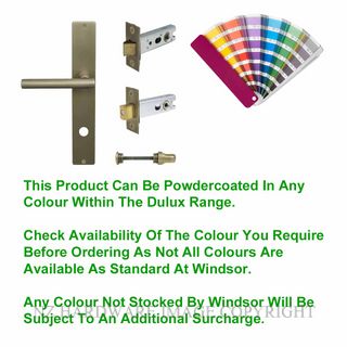 WINDSOR 8272 PC CHARLESTON SQUARE LONGPLATE PRIVACY SET POWDERCOAT