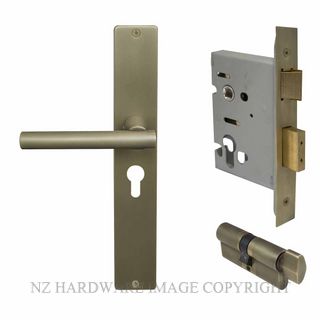 WINDSOR 8273 RB CHARLESTON SQUARE LONGPLATE E48 EURO LOCKSET ROMAN BRASS