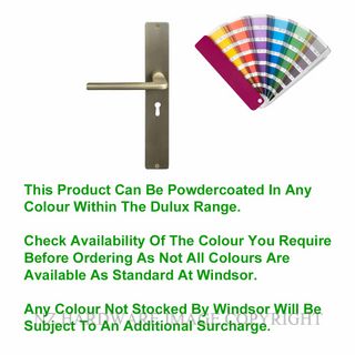 WINDSOR 8215L PC CHALET SQUARE LONGPLATE STD KEYHOLE POWDERCOAT