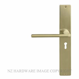 WINDSOR 8215L USB CHALET SQUARE LONGPLATE STD KEYHOLE UNLACQUERED SATIN BRASS