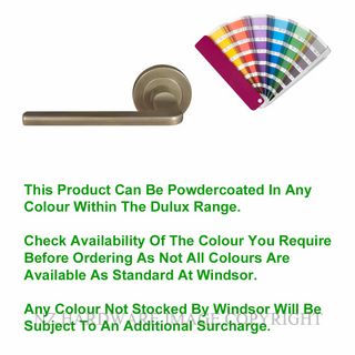 WINDSOR 8211D PC CHALET 52MM ROUND ROSE DUMMY HANDLE POWDERCOAT