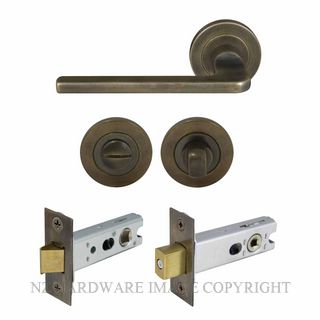 WINDSOR 8217 OR CHALET 52MM ROUND ROSE PRIVACY SET OIL RUBBED BRONZE