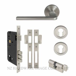 WINDSOR 8219 BN CHALET 52MM ROUND ROSE E85 LOCKSET BRUSHED NICKEL