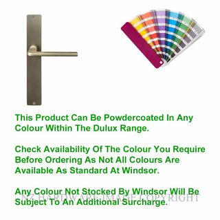 WINDSOR 8215LD PC CHALET LEFT HAND DUMMY HANDLE POWDERCOAT