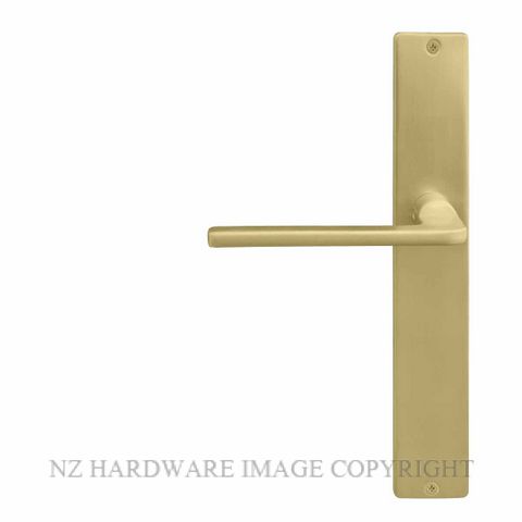 WINDSOR 8215 - 8300 MSB CHALET LEVER ON PLATE MATT SATIN BRASS