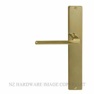 WINDSOR 8215 - 8300 UB CHALET LEVER ON PLATE UNLACQUERED BRASS