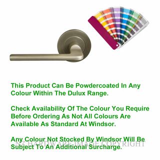 WINDSOR 8216D PC CHALET 64MM LARGE ROSE HANDLES DUMMY POWDERCOAT