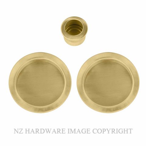 WINDSOR 8107 MSB PASSAGE FLUSHPULL KIT MATT SATIN BRASS