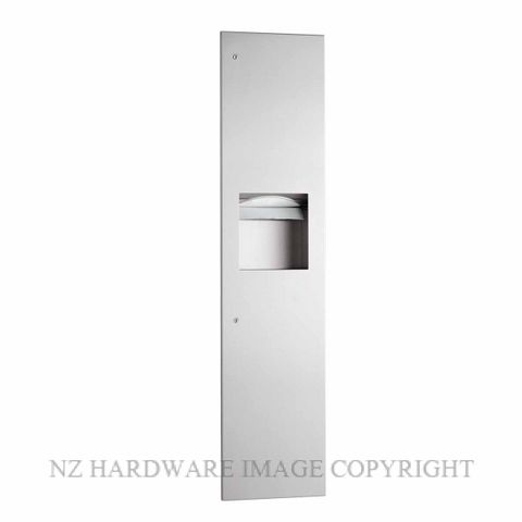 BOBRICK B38034 RECESSED COMBO TOWEL & WASTE BIN SATIN STAINLESS