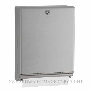 BOBRICK B262 SURFACE MOUNTED PAPER TOWEL DISPENSER SATIN STAINLESS