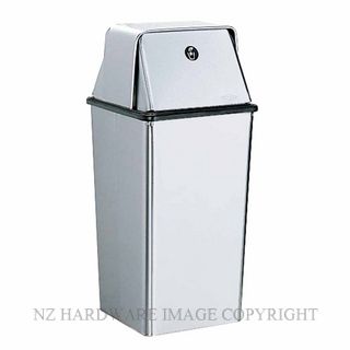 INDENT BOBRICK B2250 FLOOR STANDING WASTE BIN SATIN STAINLESS