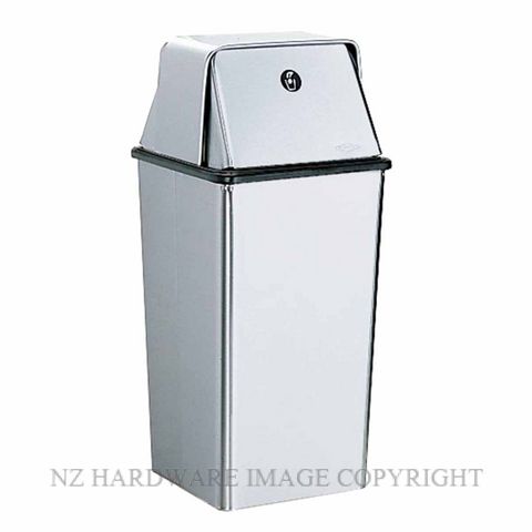 INDENT BOBRICK B2250 FLOOR STANDING WASTE BIN SATIN STAINLESS