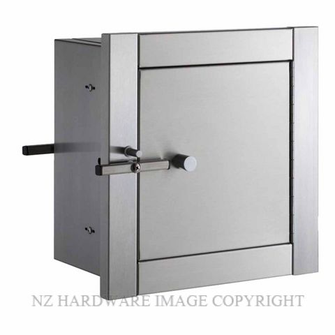 INDENT BOBRICK B50517 SPECIMEN PASS THROUGH CABINET RECESSED HEAVY DUTY PASS THROUGH CABINET