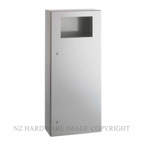 INDENT BOBRICK B35649 SURFACE MOUNT WASTE BIN SATIN STAINLESS