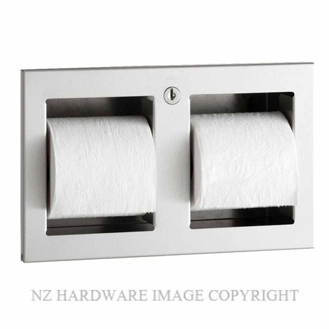 INDENT BOBRICK B35883 RECESSED MULTI ROLL TOILET ROLL HOLDER SATIN STAINLESS