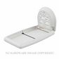 KOALA KB301 05 BABY CHANGING STATION VERTICAL BABY CHANGE STATION (WHITE) GRANITE