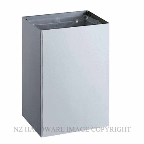 INDENT BOBRICK B275 SURFACE MOUNTED WASTE BIN CLASSIC SERIES SATIN STAINLESS