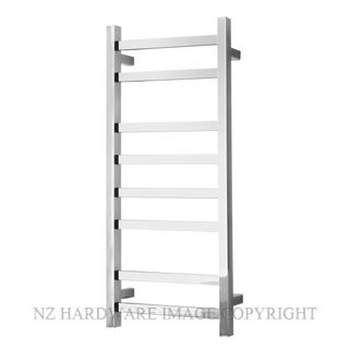 ALEXANDER ELAN 8A05 8 BAR 45S HEATED TOWEL LADDER POLISHED STAINLESS